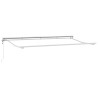 Store avec Store Crème 350 x 200 x 120 cm Tissu, Métal 