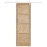 Porte coulissante avec quincaillerie 78x232 cm en bois massif de pin 