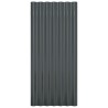 Panneaux de toit 12 pcs Acier enduit poudre Anthracite 80x36 cm 