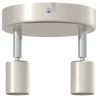 Projecteur de Plafond 2 Voies Réglable Nickel Brossé GU10 