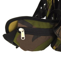 Sac à dos de randonnée vert camouflage 100 L tissu oxford 