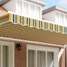 Dossière de stores pour cadre de 6 m, verte et jaune, 5,8x0,2 m 