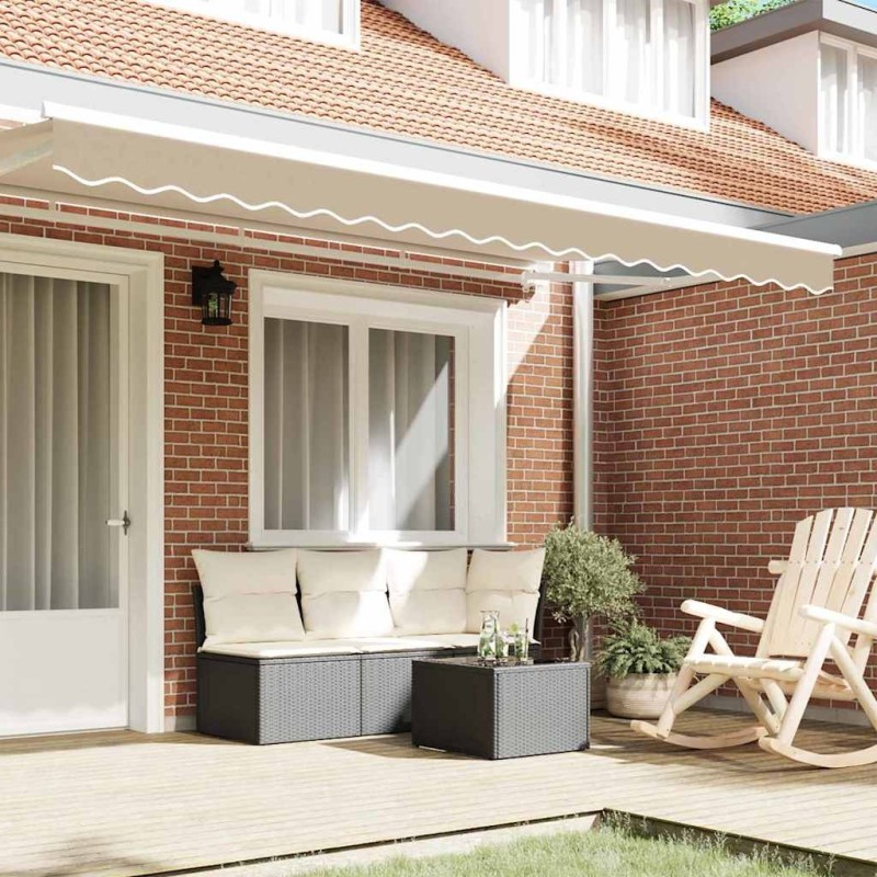 Auvent pour cadre de 4 m en beige 3,8x0,2 m Auvent pour cadre de 4 m en beige 3,8x0,2 m