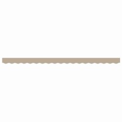 Auvent pour cadre de 4 m en beige 3,8x0,2 m 