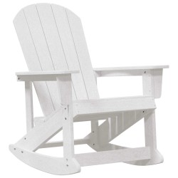 Chaises Berçantes Adirondack 2 pcs Blanc 73,5 x 92 x 90 cm HDPE 
