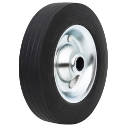 Roue de jauge Ø20x5 cm caoutchouc solide et acier 