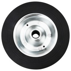 Roue de jauge Ø20x5 cm caoutchouc solide et acier 