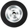 Roue de jauge Ø20x5 cm caoutchouc solide et acier 