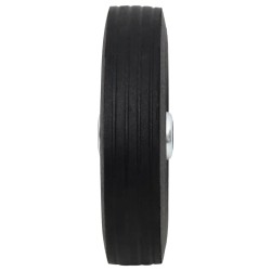 Roue de jauge Ø20x5 cm caoutchouc solide et acier 