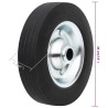Roue de jauge Ø20x5 cm caoutchouc solide et acier 