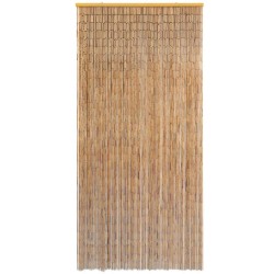 Rideau de porte contre insectes Bambou 100 x 220 cm 