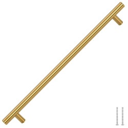 Poignées d'armoire 5 pcs doré 320 mm acier inoxydable 