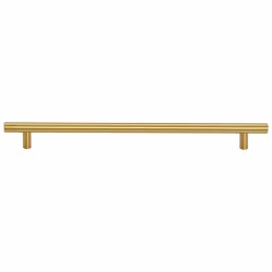 Poignées d'armoire 5 pcs doré 320 mm acier inoxydable 