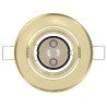 Spots encastrés 6 pcs Ronds GU10 Or Ø90 mm Acier 