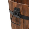 Ensemble de jardinière godet 3 pcs bois massif de sapin 