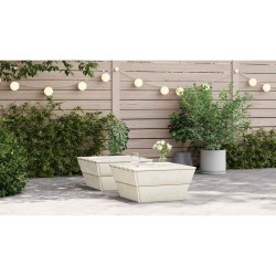 Tables de jardin 2 pcs 60x60x30 cm Bois d'épicéa imprégné 