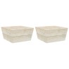 Tables de jardin 2 pcs 60x60x30 cm Bois d'épicéa imprégné 