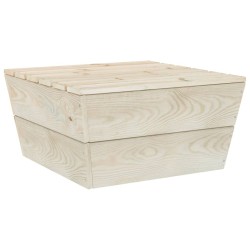 Tables de jardin 2 pcs 60x60x30 cm Bois d'épicéa imprégné 