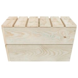 Tables de jardin 2 pcs 60x60x30 cm Bois d'épicéa imprégné 