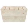 Tables de jardin 2 pcs 60x60x30 cm Bois d'épicéa imprégné 