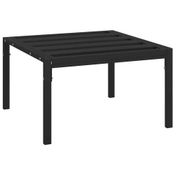 Table basse de jardin noir 60x60x35 cm acier 