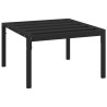 Table basse de jardin noir 60x60x35 cm acier 