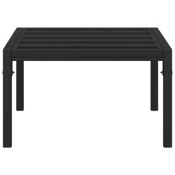 Table basse de jardin noir 60x60x35 cm acier 