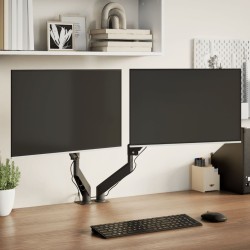 Bras pour moniteur double 27 pouces max ressort à gaz 20 kg 
