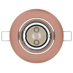 Spots encastrés 6 pcs Ronds GU10 Cuivre Ø90 mm Acier 