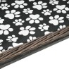 Panier pour chiens avec coussin Gris 50x33x30 cm Saule naturel 