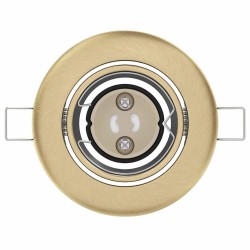 Spots encastrés 6 pcs Ronds GU10 Laiton Ø90 mm Acier 