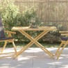 Table de jardin pliable 110x55x75 cm bambou 