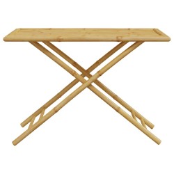 Table de jardin pliable 110x55x75 cm bambou 