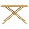 Table de jardin pliable 110x55x75 cm bambou 