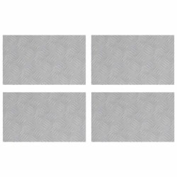 Plaques en alu à motifs - Set de 4, antidérapantes, 50x30 cm 