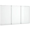 Tableau blanc magnétique pliable 120x80x1,7 cm aluminium 