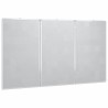Tableau blanc magnétique pliable 120x80x1,7 cm aluminium 
