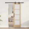 Porte coulissante avec kit de matériel 61x198.5 cm en pin massif 