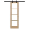 Porte coulissante avec kit de matériel 61x198.5 cm en pin massif 