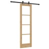Porte coulissante avec kit de matériel 61x198.5 cm en pin massif 