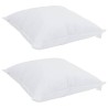 Oreillers 2 pcs Blanc 60 x 60 cm 130gsm 100% coton 