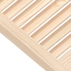 Porte d'armoire à persiennes 99,3x59,4 cm bois de pin massif 