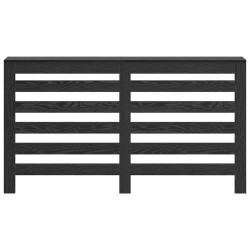 Couverture de Radiateur Chêne Noir 149x20x82 cm Bois Ingénierie 
