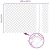 Clôture Vert 25 x 0.6 m Métal avec revêtement en PVC 