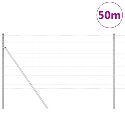 Clôture de champ 1,2 x 50 m en acier galvanisé 