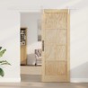 Porte coulissante avec quincaillerie 83x211 cm en pin massif 