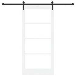 Porte coulissante avec kit de matériel 'ORKDAL'blanche 93x202 cm 