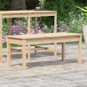 Banc de jardin 109x44x45 cm bois massif de pin 