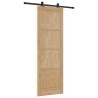 Porte coulissante avec kit 'ORKDAL'en bois massif de pin 