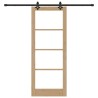 Porte coulissante avec kit de matériel 83x211 cm bois massif de pin 